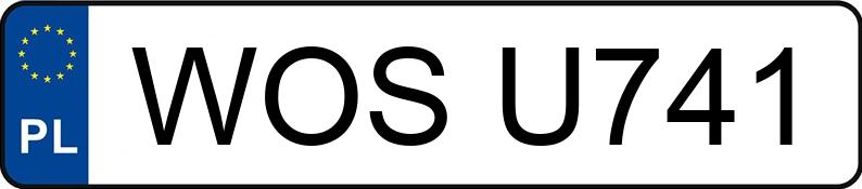 Numer rejestracyjny WOS U741 posiada NISSAN 200 SX 1.8 Kat. Turbo 16V - WOSU741