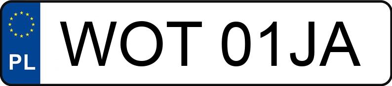 Numer rejestracyjny WOT 01JA posiada SKODA FABIA - WOT01JA