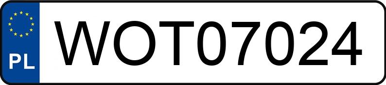 Numer rejestracyjny WOT 07024 posiada BMW 520 - WOT07024