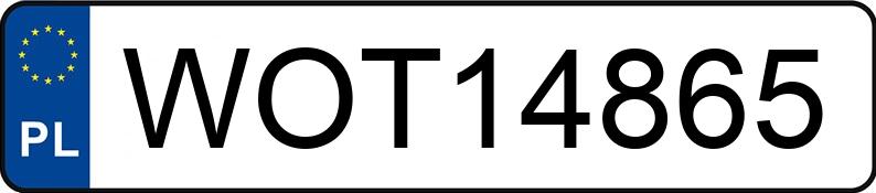 Numer rejestracyjny WOT 14865 posiada TOYOTA Corolla 1.6 MR`07 E4 Prestige MM - WOT14865