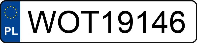Numer rejestracyjny WOT 19146 posiada ALFA ROMEO 159 1.9 16V JTDM-jet DPF MR`05 E4 939 Progression Q-tronic - WOT19146