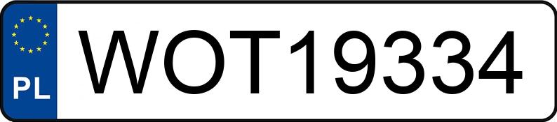 Numer rejestracyjny WOT 19334 posiada OPEL ASTRA - WOT19334