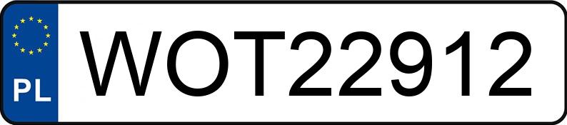 Numer rejestracyjny WOT 22912 posiada MERCEDES-BENZ 300 TD - WOT22912