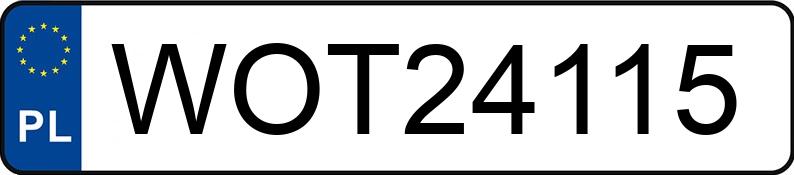 Numer rejestracyjny WOT 24115 posiada AUDI A4 - WOT24115 Numer rejestracyjny WOT 24115 posiada AUDI A4 - WOT24115