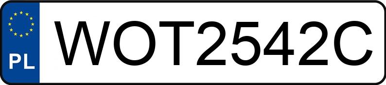 Numer rejestracyjny WOT 2542C posiada VOLKSWAGEN ATLAS - WOT2542C