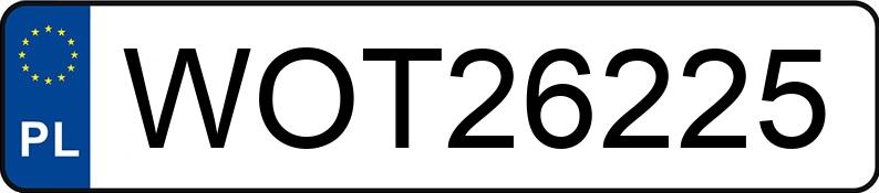 Numer rejestracyjny WOT 26225 posiada CITROEN JUMPER - WOT26225