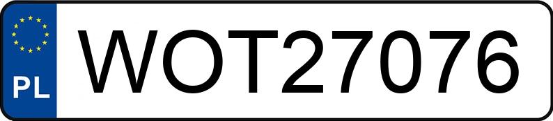 Numer rejestracyjny WOT 27076 posiada BMW 318 - WOT27076