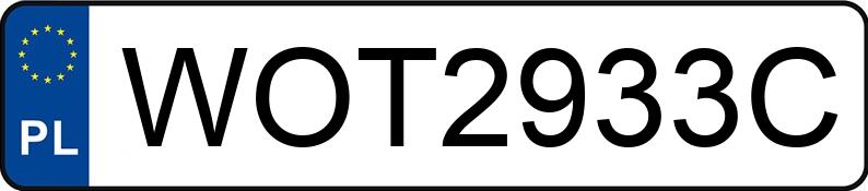 Numer rejestracyjny WOT 2933C posiada FORD FOCUS - WOT2933C