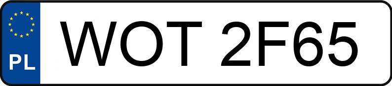 Numer rejestracyjny WOT 2F65 posiada FORD FT 190 L 2.5 TD Kat. MR`95 3.5t FT 190 L 2.5 TD Kat. MR`95 3.5t - WOT2F65