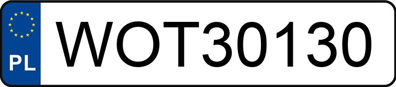 Numer rejestracyjny WOT 30130 posiada MINI COOPER COUNTRYMAN - WOT30130