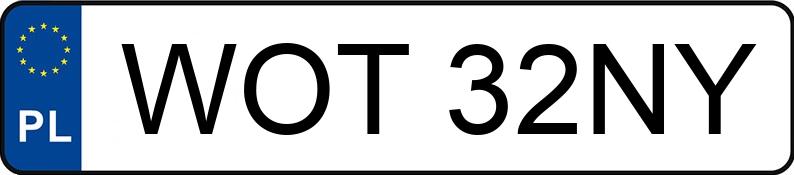 Numer rejestracyjny WOT 32NY posiada NISSAN PATROL 2.8 D - WOT32NY