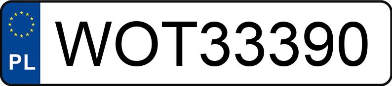 Numer rejestracyjny WOT 33390 posiada FORD FOCUS - WOT33390