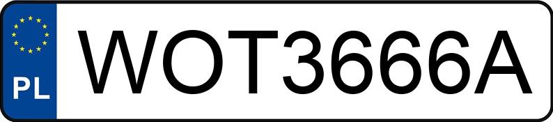 Numer rejestracyjny WOT 3666A posiada BMW X5 - WOT3666A