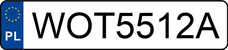 Numer rejestracyjny WOT 5512A posiada TOYOTA COROLLA - WOT5512A
