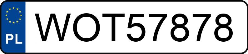 Numer rejestracyjny WOT 57878 posiada RENAULT MODUS - WOT57878