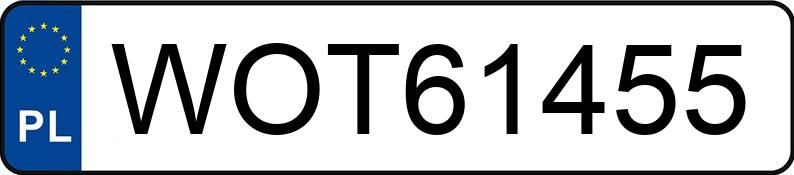 Numer rejestracyjny WOT 61455 posiada VOLKSWAGEN MULTIVAN - WOT61455