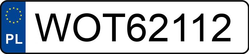 Numer rejestracyjny WOT 62112 posiada AUDI A3 - WOT62112 Numer rejestracyjny WOT 62112 posiada AUDI A3 - WOT62112