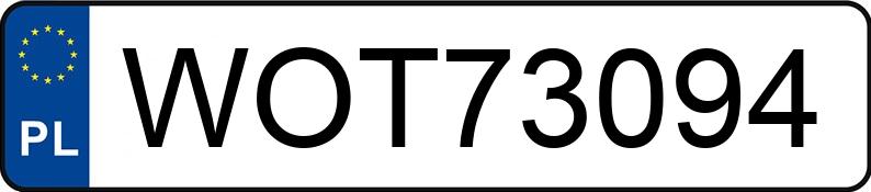 Numer rejestracyjny WOT 73094 posiada AUDI A4 - WOT73094 Numer rejestracyjny WOT 73094 posiada AUDI A4 - WOT73094