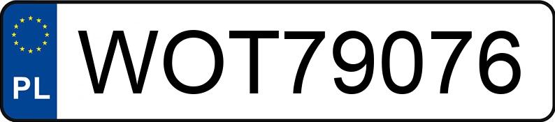 Numer rejestracyjny WOT 79076 posiada RENAULT TRAFIC - WOT79076