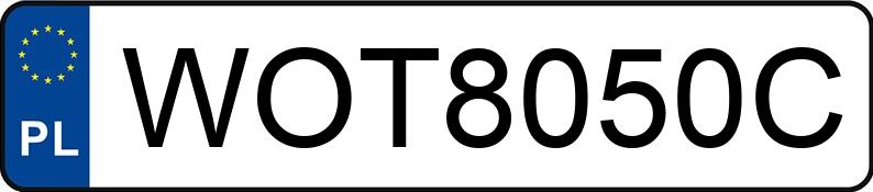 Numer rejestracyjny WOT 8050C posiada VOLVO V50 - WOT8050C