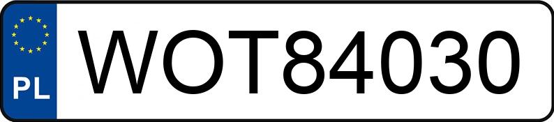 Numer rejestracyjny WOT 84030 posiada SKODA FABIA - WOT84030