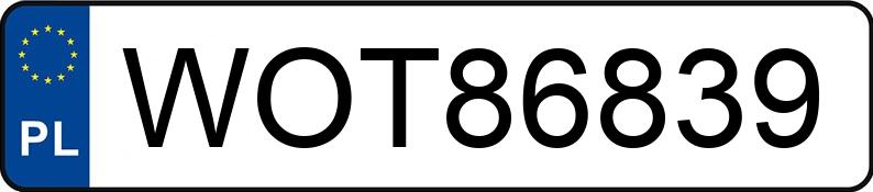 Numer rejestracyjny WOT 86839 posiada OPEL VECTRA - WOT86839