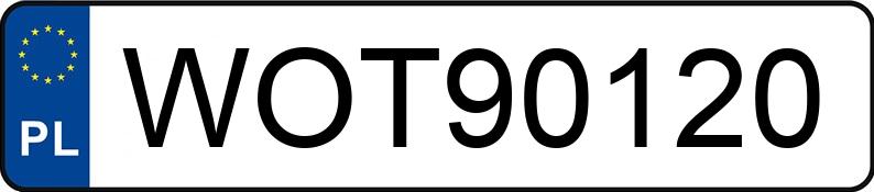 Numer rejestracyjny WOT 90120 posiada CITROEN C4 PICASSO - WOT90120