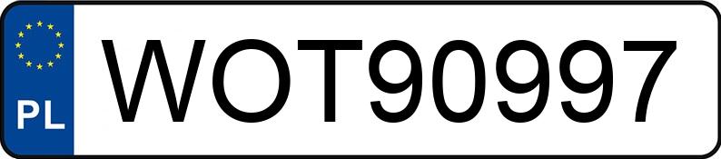 Numer rejestracyjny WOT 90997 posiada HONDA CIVIC - WOT90997