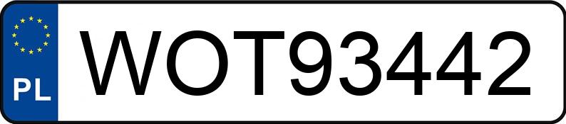 Numer rejestracyjny WOT 93442 posiada OPEL MERIVA-A - WOT93442 Numer rejestracyjny WOT 93442 posiada OPEL MERIVA-A - WOT93442