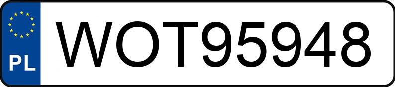 Numer rejestracyjny WOT 95948 posiada CHEVROLET CORVETTE - WOT95948 Numer rejestracyjny WOT 95948 posiada CHEVROLET CORVETTE - WOT95948