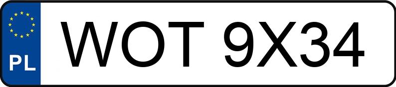 Numer rejestracyjny WOT 9X34 posiada VOLVO C70 - WOT9X34