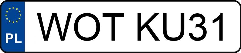 Numer rejestracyjny WOT KU31 posiada VOLKSWAGEN PASSAT 1.9 TDI - WOTKU31