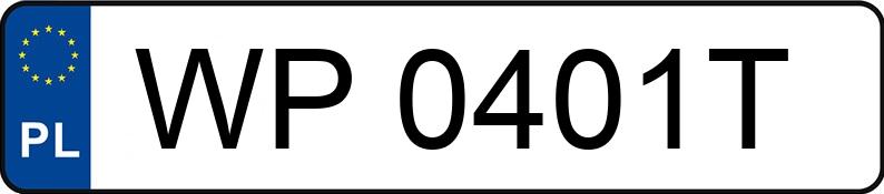 Numer rejestracyjny WP 0401T posiada BMW 320I - WP0401T