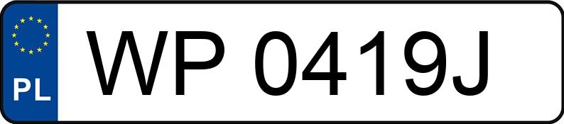 Numer rejestracyjny WP 0419J posiada CHRYSLER PT CRUISER - WP0419J Numer rejestracyjny WP 0419J posiada CHRYSLER PT CRUISER - WP0419J