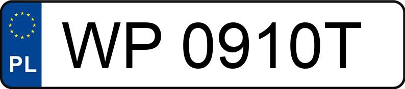 Numer rejestracyjny WP 0910T posiada SKODA FABIA - WP0910T