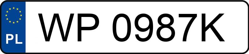 Numer rejestracyjny WP0987K posiada BMW Seria 5 320i Kat. E36