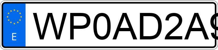 Numer rejestracyjny WP0AD2A92MS258774 posiada PORSCHE 911