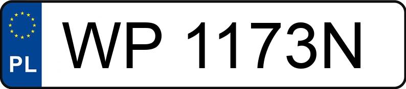 Numer rejestracyjny WP 1173N posiada LEXUS LS 430 MR`00 E3 Elegance - WP1173N