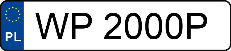 Numer rejestracyjny WP 2000P posiada MERCEDES-BENZ 280 C - WP2000P