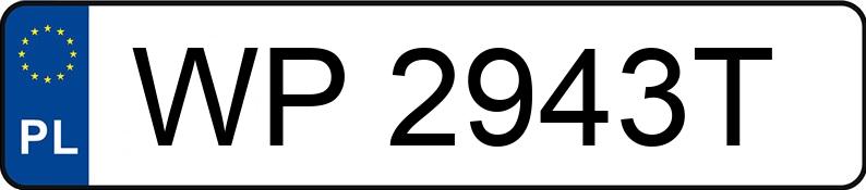 Numer rejestracyjny WP 2943T posiada AUDI A4 - WP2943T Numer rejestracyjny WP 2943T posiada AUDI A4 - WP2943T