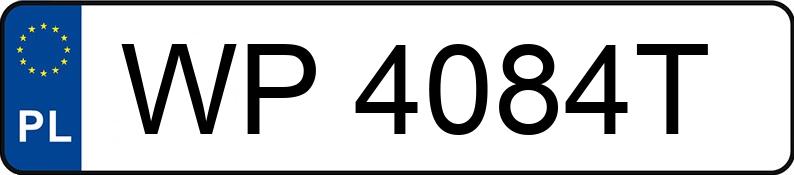 Numer rejestracyjny WP 4084T posiada TOYOTA Yaris 1.33 MR`14 E5 Life - WP4084T