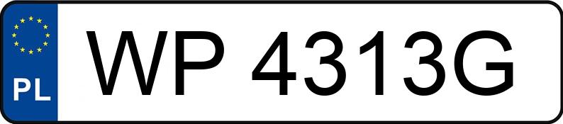 Numer rejestracyjny WP 4313G posiada CITROEN BERLINGO - WP4313G Numer rejestracyjny WP 4313G posiada CITROEN BERLINGO - WP4313G