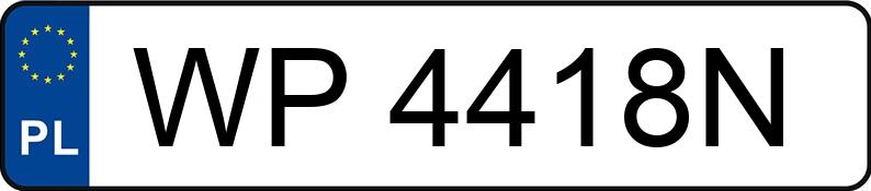 Numer rejestracyjny WP 4418N posiada BMW 640D XDRIVE - WP4418N