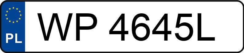 Numer rejestracyjny WP 4645L posiada VOLKSWAGEN PASSAT - WP4645L