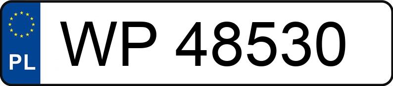 Numer rejestracyjny WP 48530 posiada OPEL CALIBRA 2.0 KAT - WP48530