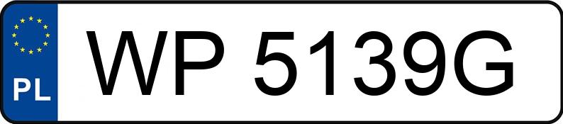 Numer rejestracyjny WP 5139G posiada BMW X5 - WP5139G Numer rejestracyjny WP 5139G posiada BMW X5 - WP5139G