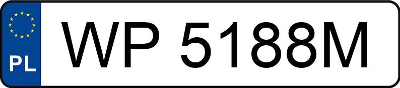 Numer rejestracyjny WP 5188M posiada SKODA OCTAVIA - WP5188M Numer rejestracyjny WP 5188M posiada SKODA OCTAVIA - WP5188M