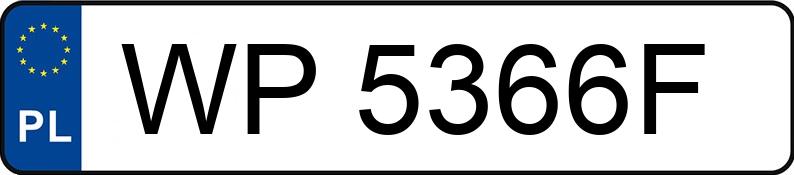 Numer rejestracyjny WP 5366F posiada AUDI A6 - WP5366F Numer rejestracyjny WP 5366F posiada AUDI A6 - WP5366F