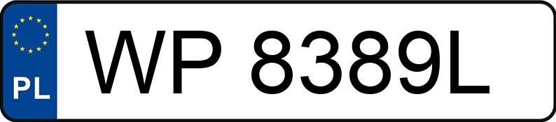 Numer rejestracyjny WP 8389L posiada  308 - WP8389L