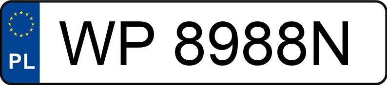 Numer rejestracyjny WP 8988N posiada TOYOTA Corolla 1.2 Turbo MR`19 E6 Comfort - WP8988N